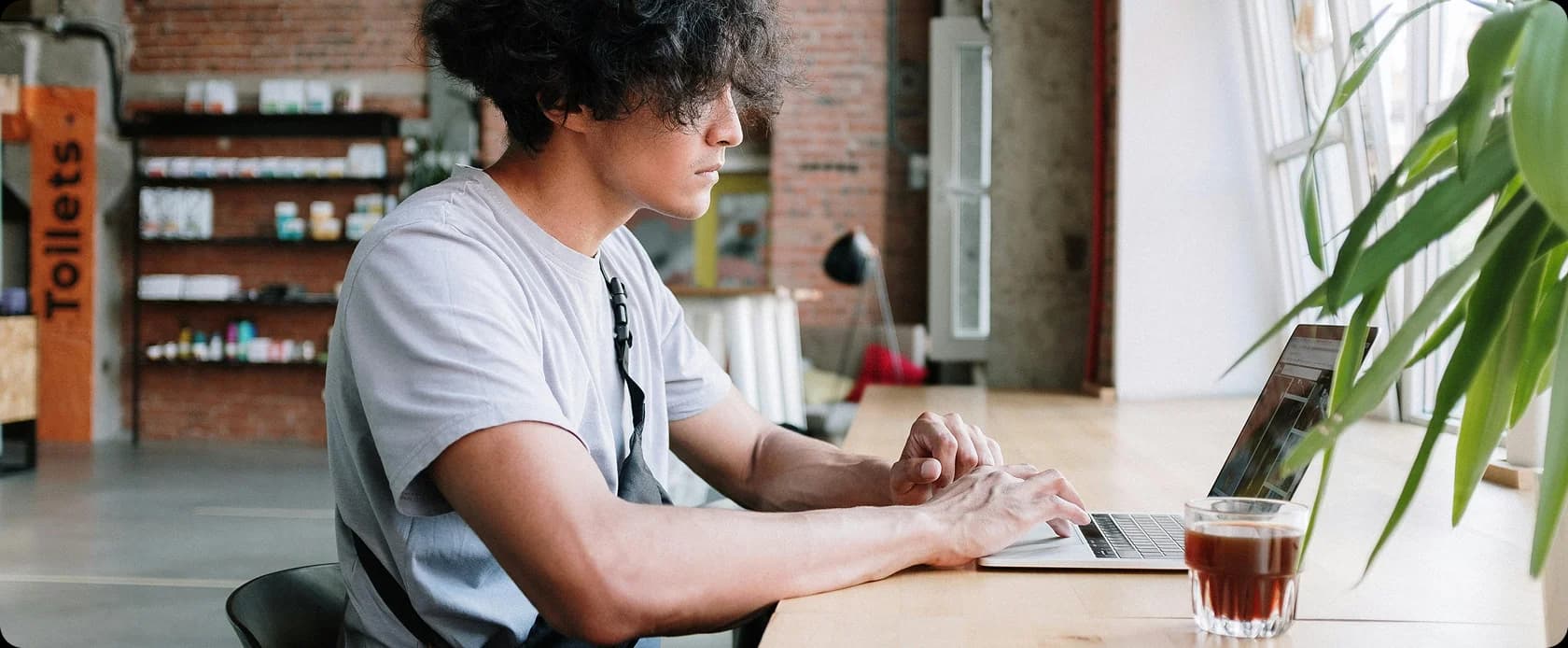 Freelancer working